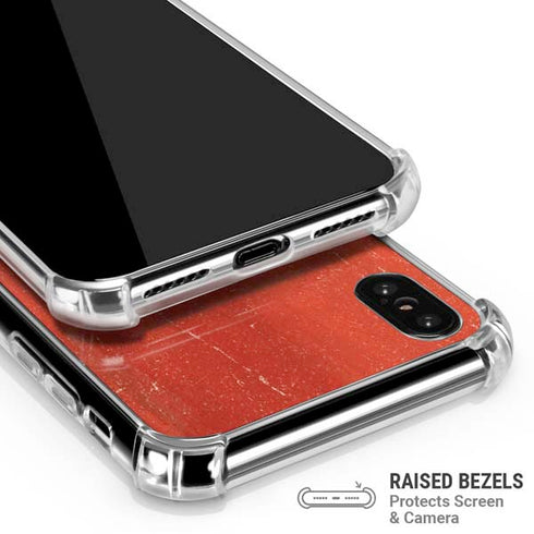Switzerland Flag Distressed iPhone XS Max Clear Case